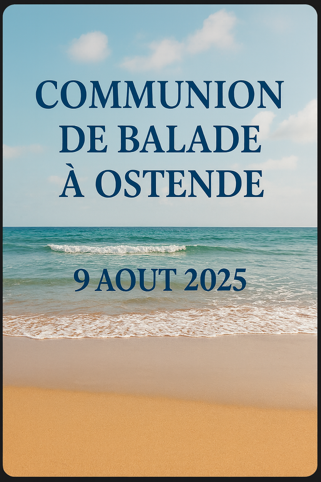 Communion de balade à Ostende